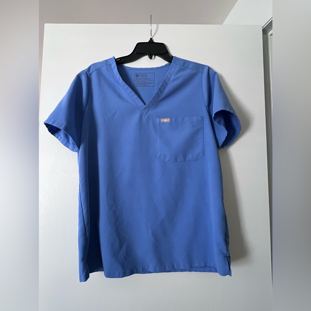 Figs Ceil Blue Catarina One Pocket scrub top